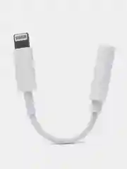 Белый переходник для айфон наушников Lightning - 3,5 мм для iPhone, адаптер