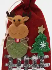 Красный подарочный новогодний чехол-мешок для бутылки вина