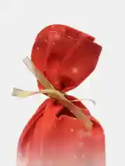 Красный подарочный новогодний чехол-мешок для бутылки вина