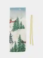 Ледяной подарочный новогодний чехол-мешок для бутылки вина