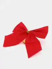 Красный украшение ёлочное "Бантик" набор 12 шт/уп