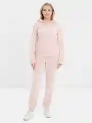 Кораллово-розовый женский теплый костюм тройка, оверсайз, рубашка-кофта, штаны джоггеры