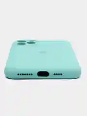 Бирюзовый чехол для iPhone 13, 12, 11, XR, 7, 8, SE, 8+, 7+, 6s, 6, Pro, Max, силиконовый