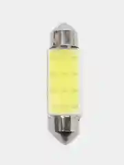 Автолампа диод T11(C5W) 12V 6W 1 COB диод 1-конт 39 мм, белая, SKYWAY салон, номер