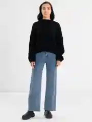 Белый свитер женский модный, уютный, теплый, однотонный, оверсайз/oversize, единый размер