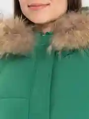Зеленый куртка-парка, осень-зима