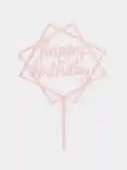 Конфетный топпер "Happy Birthday" для украшения торта