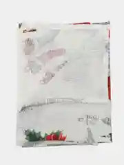 Прозрачный полотенце кухонное из рогожки "Новый год"
