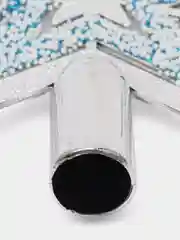 Серебряный наконечник звезда на елку, ёлочное украшение