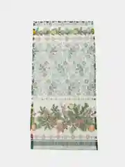 Тёмно-зелёный полотенце кухонное из рогожки "Новый год"