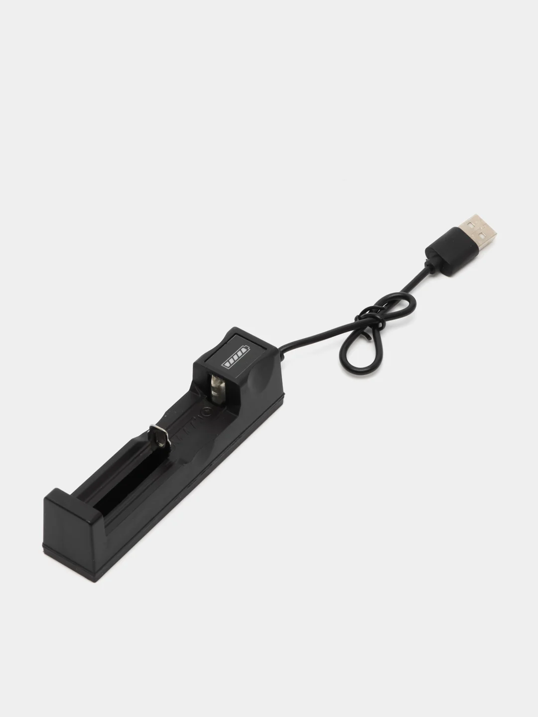 Белый зарядное устройство USB для аккумуляторных батареек 18650