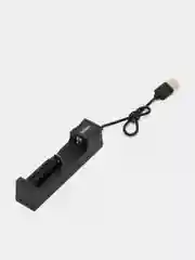 Белый зарядное устройство USB для аккумуляторных батареек 18650