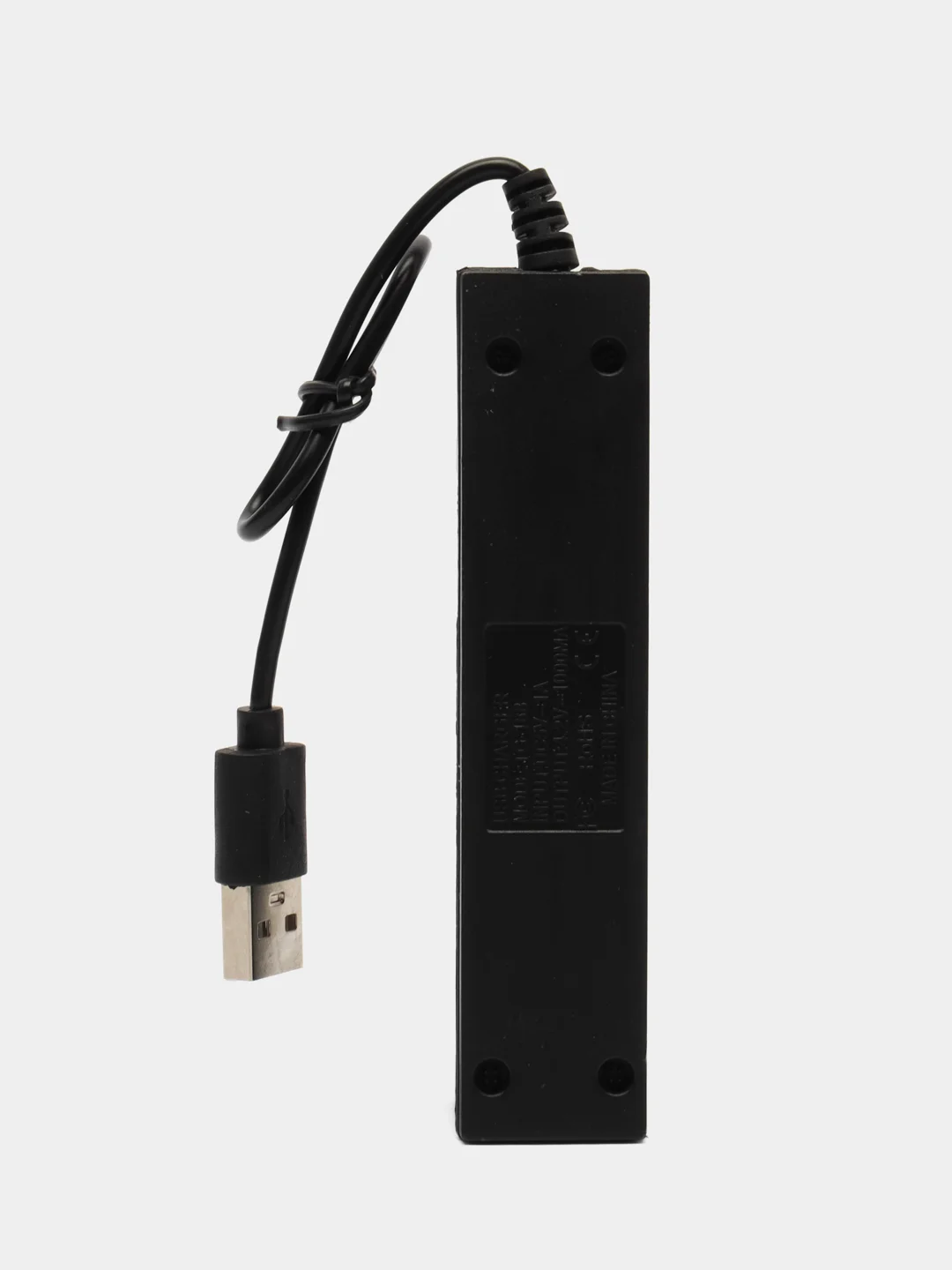 Белый зарядное устройство USB для аккумуляторных батареек 18650