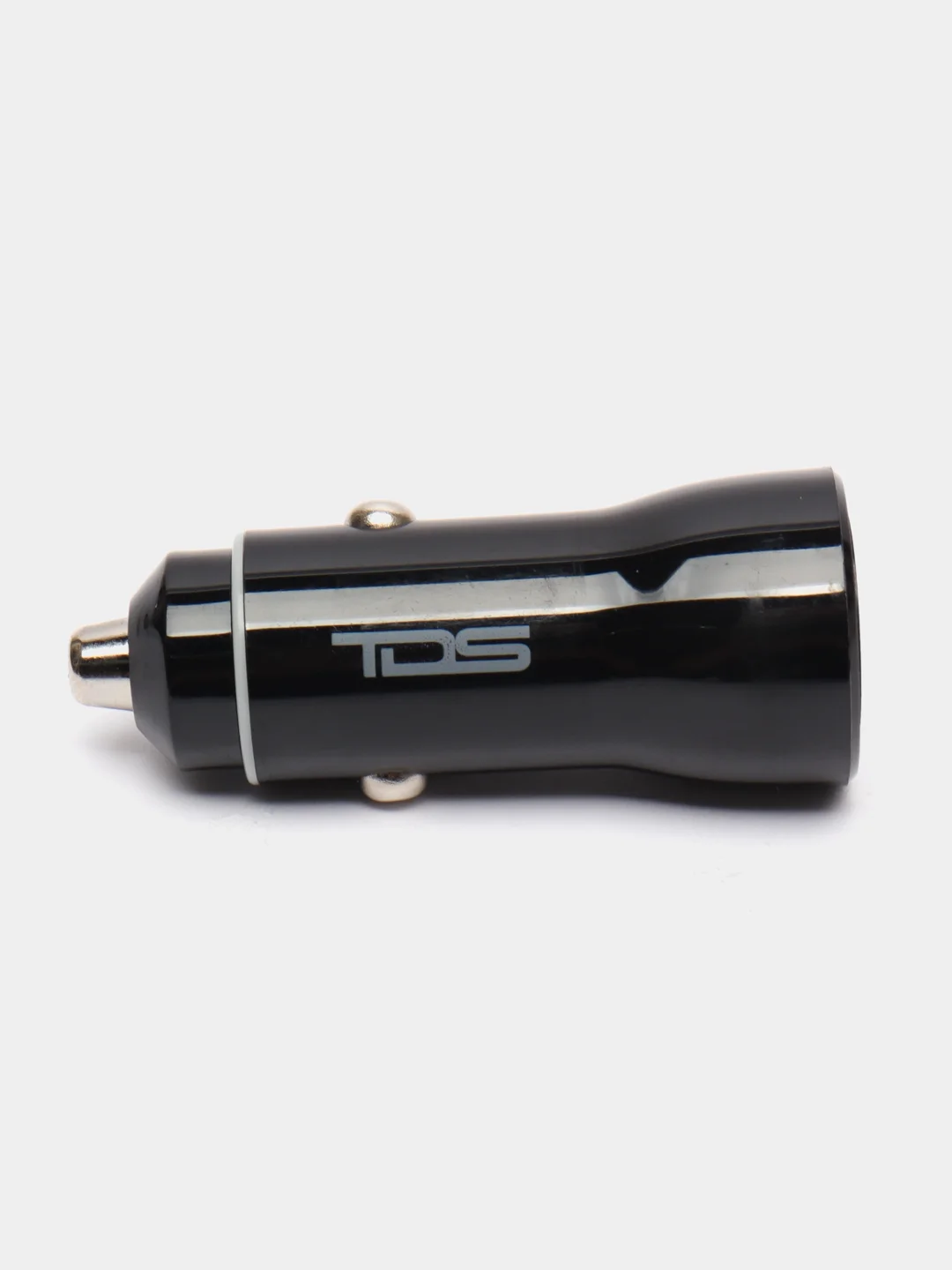 Черный автомобильное зарядное устройство TDS, 2 х USB, 2.1А