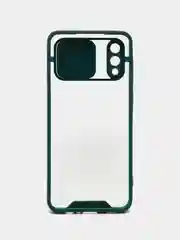 Лавандовый чехол Samsung Galaxy A02, Самсунг Галакси А02 пластиковый прозрачный с защитой камеры