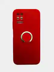 Красный чехол для Huawei P40 Lite, с кольцом-держателем