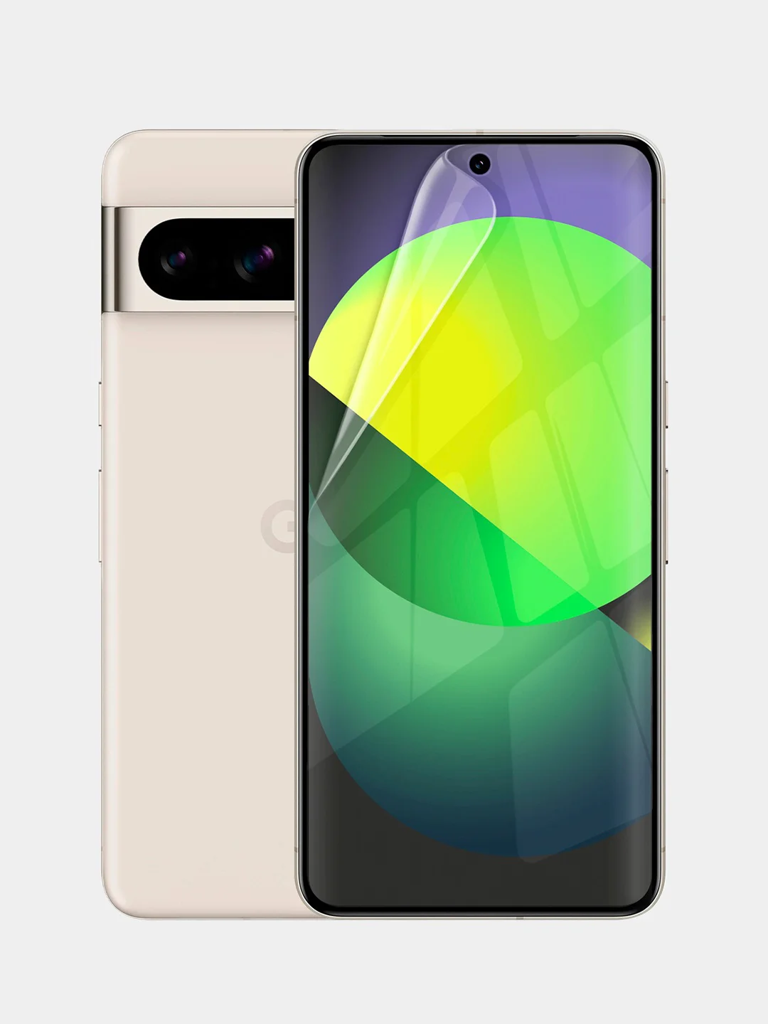 Прозрачный защитная плёнка для Google Pixel 8 Pro гидрогелевая BROSCORP прозрачная тонкая, не стекло