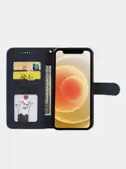 Темно-синий кожаный (PU) чехол книжка Realme C12 / Realme C25 / Realme Narzo 20 / Realme 7i