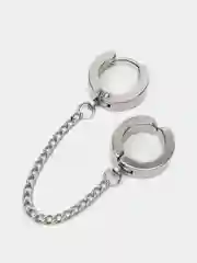 Серебряный серьга с обманкой