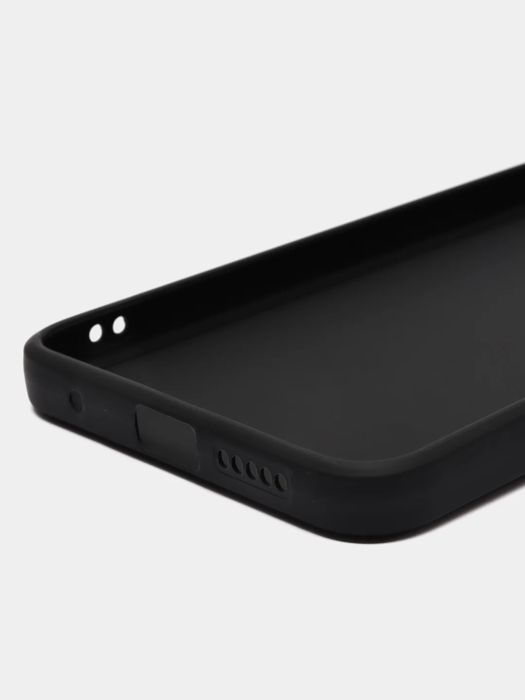 Черный чехол для Redmi Note 12S, Редми Нот 12С, силиконовый, матовый