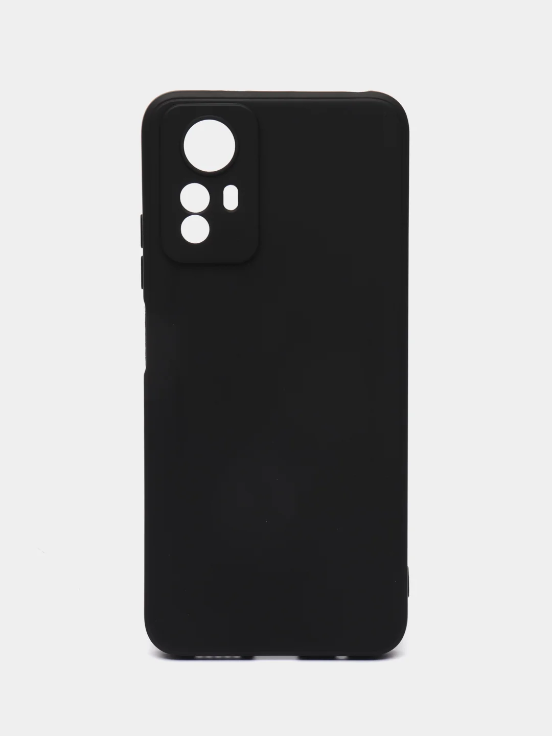 Черный чехол для Redmi Note 12S, Редми Нот 12С, силиконовый, матовый