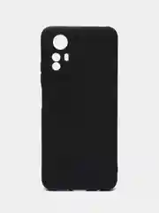 Черный чехол для Redmi Note 12S, Редми Нот 12С, силиконовый, матовый