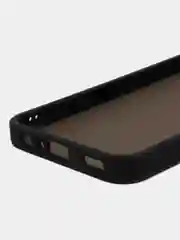 Угольный чехол матовый для Samsung Galaxy A24, пластиковый, полупрозрачный, с глянцевой рамкой
