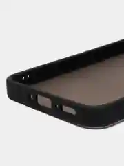 Угольный чехол матовый для Samsung Galaxy A34, пластиковый, полупрозрачный, с глянцевой рамкой
