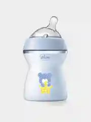 CHICCO Бутылочка Natural Feeling,2мес.+,сил.соска с флексорами,250мл., голубаяNEW
