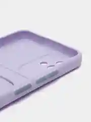 Сиреневый силиконовый чехол для Realme C20/C11 2021, с карманом для карт, прозрачный