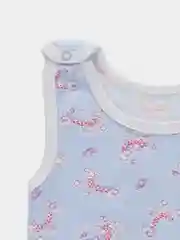 Голубой майка для новорождённых на кнопках, ткань кулирка "Posh Detki"