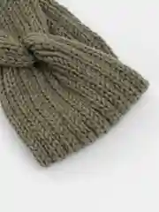 Белый вязаная повязка на голову