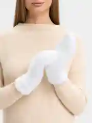 Белый варежки женские