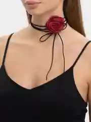 Конфетный чокер цветок, украшение на шею, роза