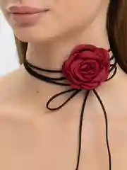 Конфетный чокер цветок, украшение на шею, роза