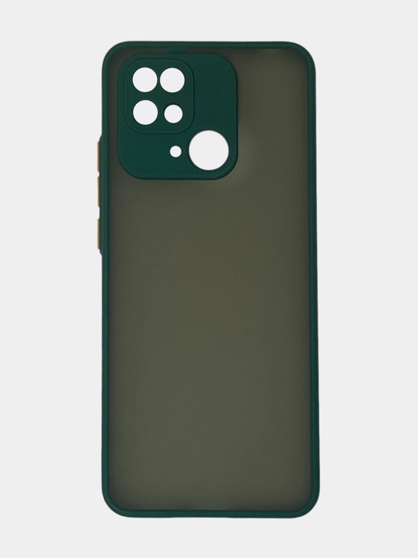 Чехол Xiaomi Redmi 10C / Poco C40, Поко С40, пластиковый, матовый, с цветными кнопками