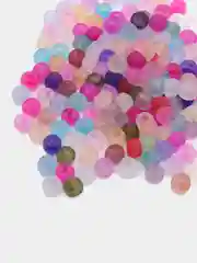 Оранжевый бисер разный, бисер ассорти, матовый, 2 мм, 3 мм, 4 мм