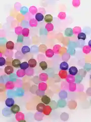 Оранжевый бисер разный, бисер ассорти, матовый, 2 мм, 3 мм, 4 мм