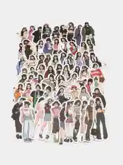 Наклейки стикеры K-pop девушки, 65 штук
