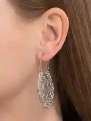 Резные серьги в этническом стиле