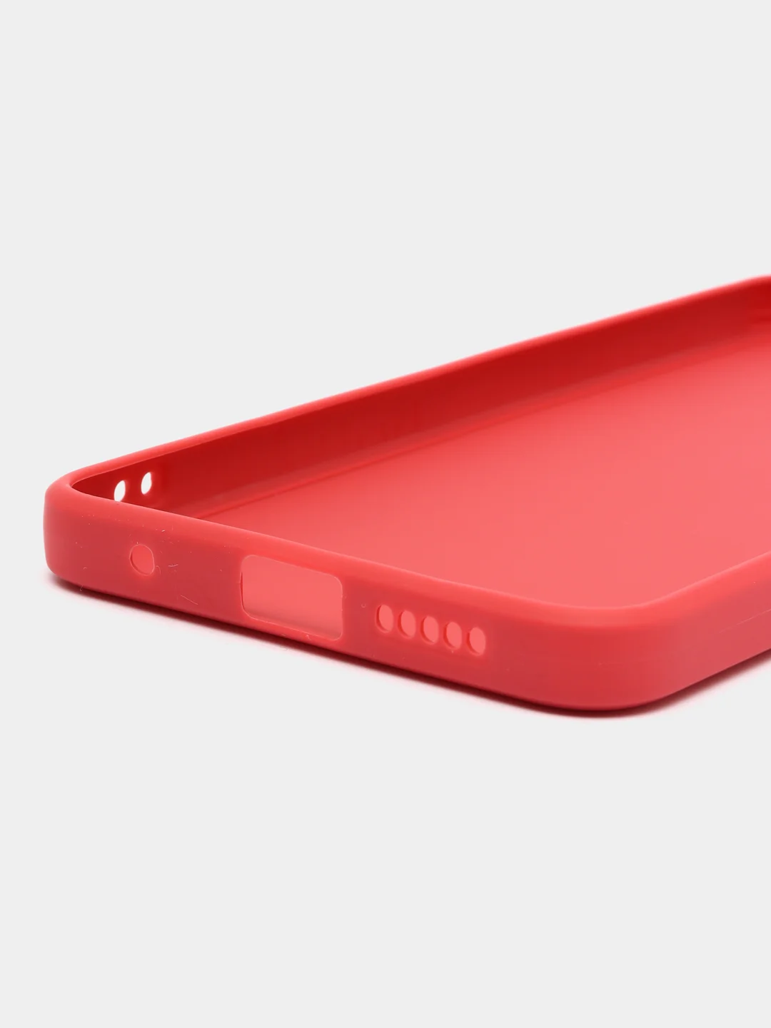 Красный чехол для Redmi Note 12S, Редми Нот 12С, силиконовый, матовый