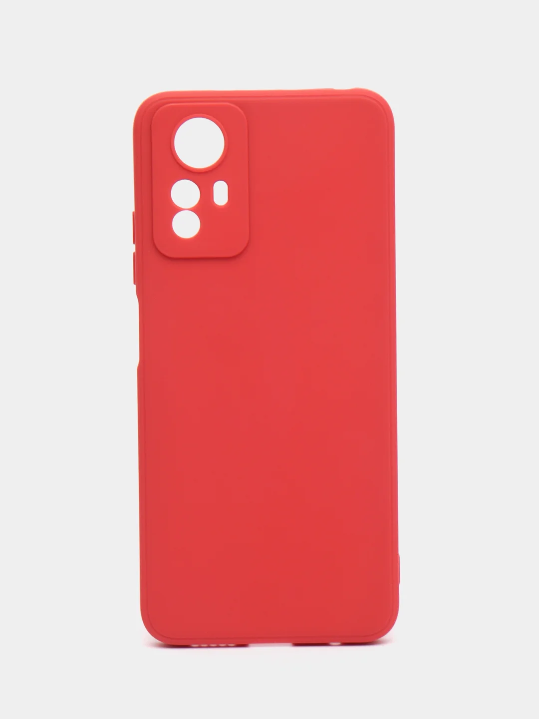 Красный чехол для Redmi Note 12S, Редми Нот 12С, силиконовый, матовый