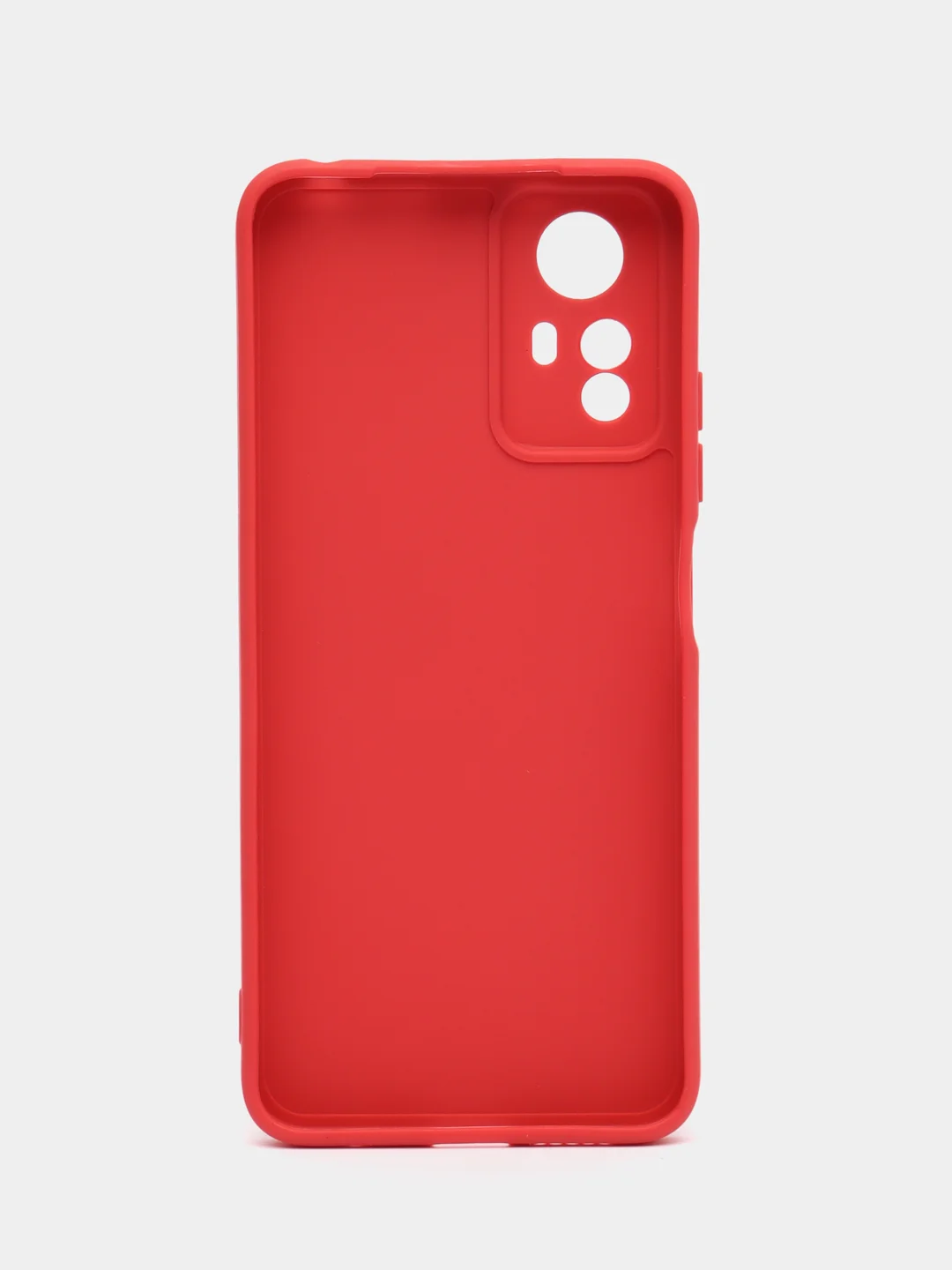 Красный чехол для Redmi Note 12S, Редми Нот 12С, силиконовый, матовый