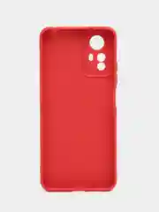 Красный чехол для Redmi Note 12S, Редми Нот 12С, силиконовый, матовый