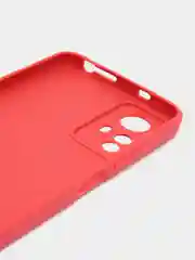 Красный чехол для Redmi Note 12S, Редми Нот 12С, силиконовый, матовый