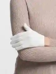 Белый перчатки женские, демисезонные