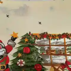 Скатерть с НОВОГОДНИМ рисунком для праздничного и кухонного столов Тканевая,Размер 150/220