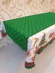 Скатерть с НОВОГОДНИМ рисунком для праздничного и кухонного столов Тканевая,Размер 150/220