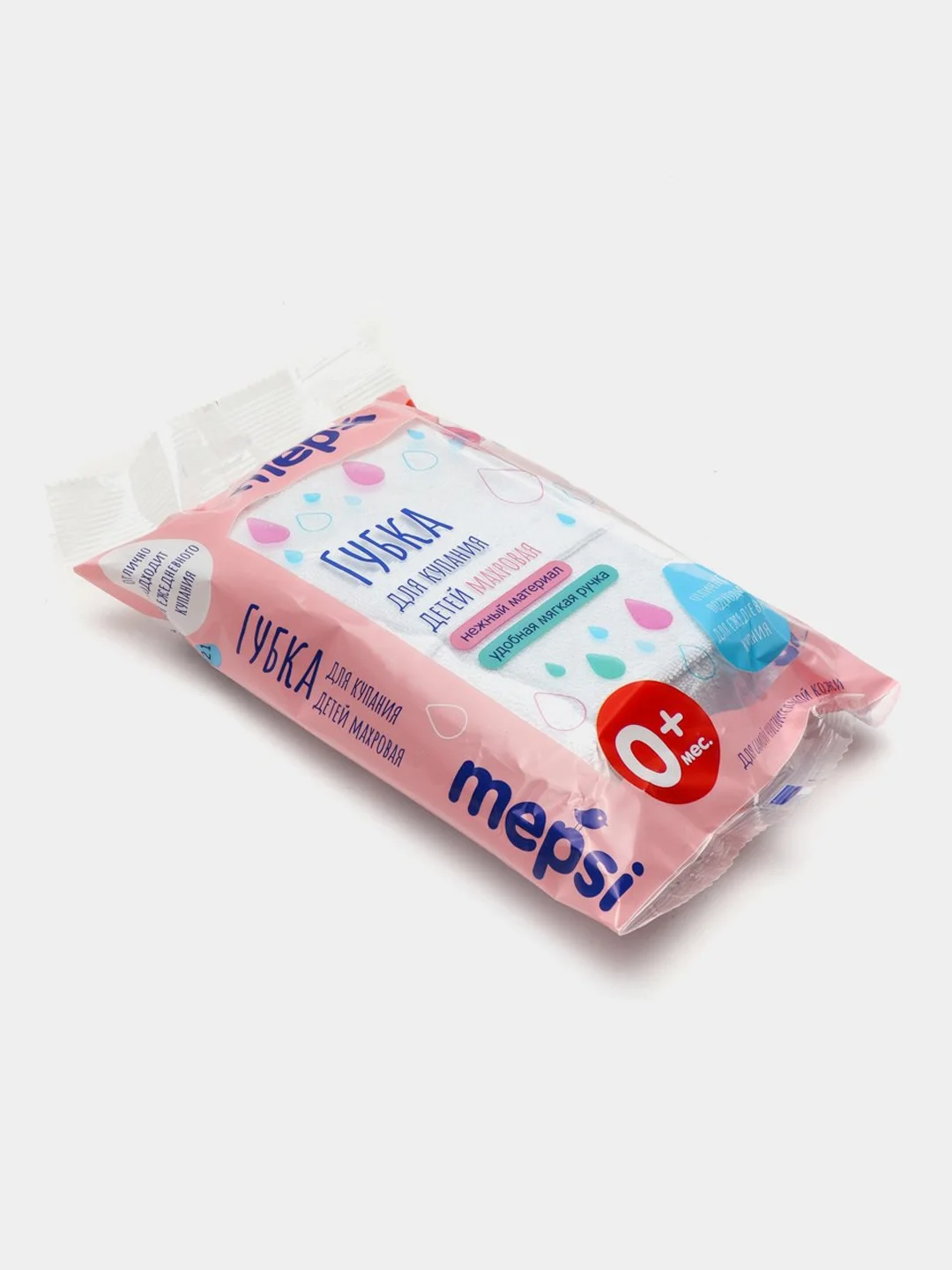 Губка для купания махровая детская MEPSI 0365