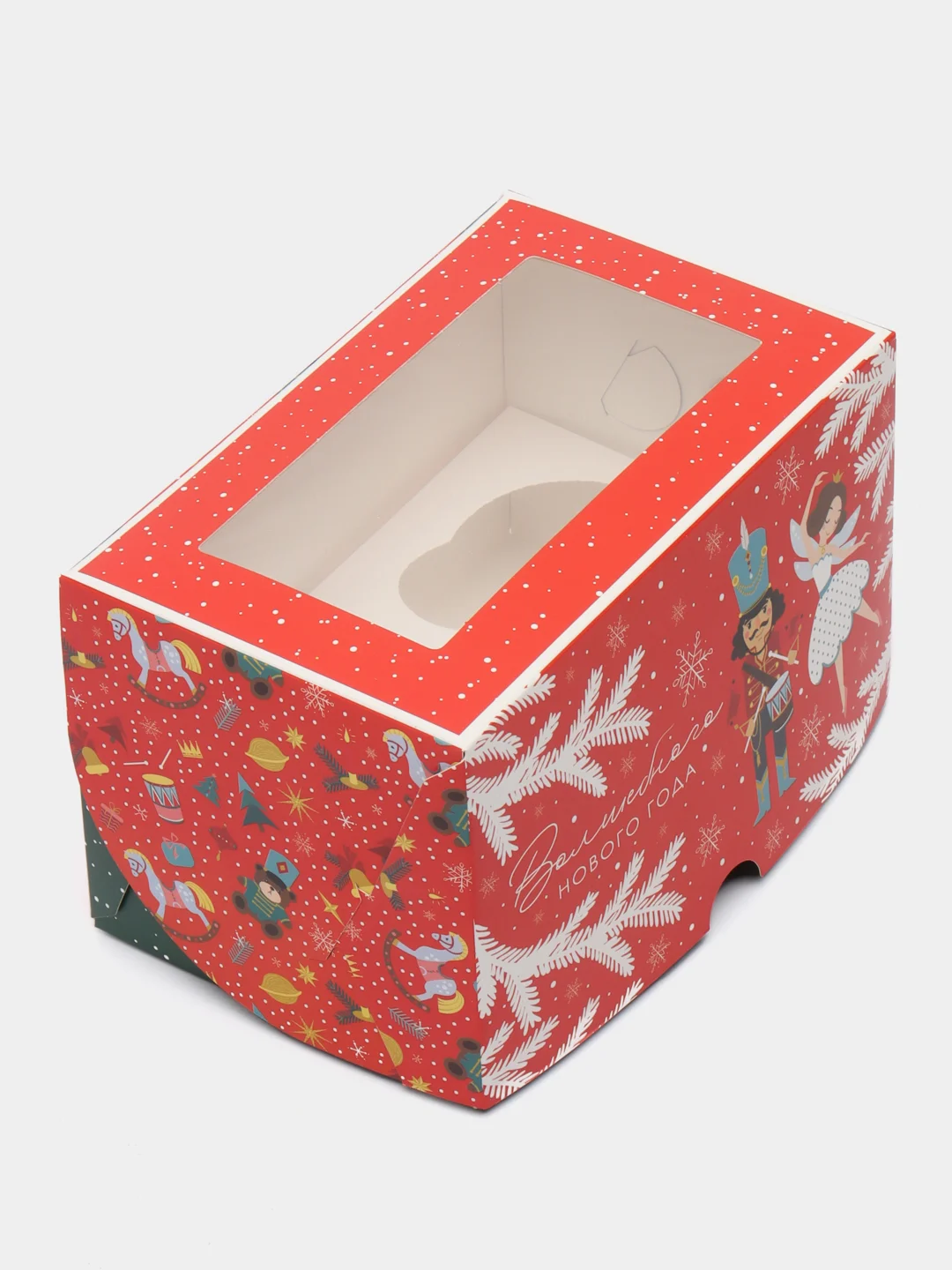 Коробка для капкейков "Щелкунчик", 10 х 16 х 10 см